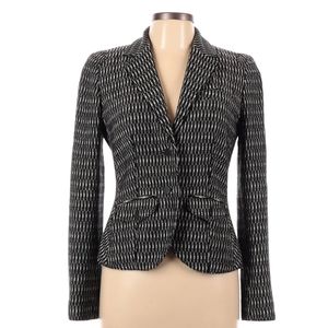 Rachel Roy B&W blazer with beautiful lining, Sz 0